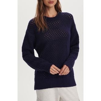 Varley Grady Boucl&eacute; Sweater in Evening Blue at Nordstrom, Size Xx-Small