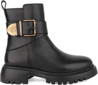 Sergio Moretti Enkellaarsjes - Dames - Enkellaarsjes - Zwart - 41 EU - Leer - Schoenen