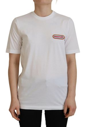 Dsquared2 Dsquared&sup2; Logo Patch Crewneck Short Sleeve Tee Womens T-shirt (Pre-Owned)