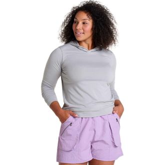 Toad & Co Womens Swifty Long Sleeve Hoodie in Light Ash at Nordstrom, Size X-Small