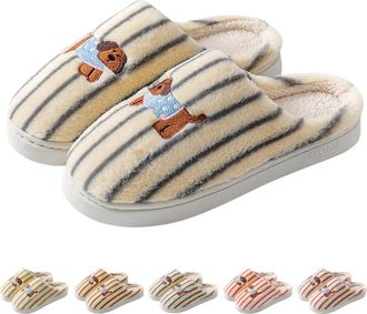 Generic FGUUTYM Plush Slippers for Men and Women, Winter Warm Mules, Fleece Lined, Fluffy Felt Slippers, Memory Foam, Lightweight Slippers, Soft Comfortable H