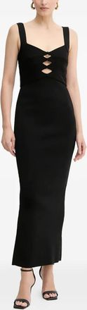 H&eacute;rve L&eacute;ger Alessia cutout strap maxi dress - women - Fabric - S - Black