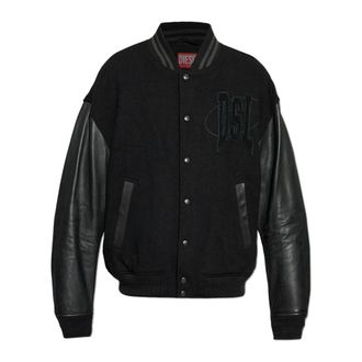 Diesel Jacket L-Nyman - Heren - Bomber jackets - Zwart - L - Katoen - Jassen