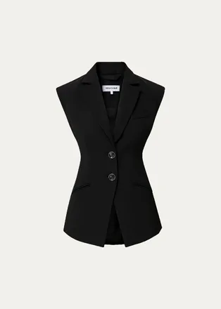 Veronica Beard Sorenne Single-Breasted Vest