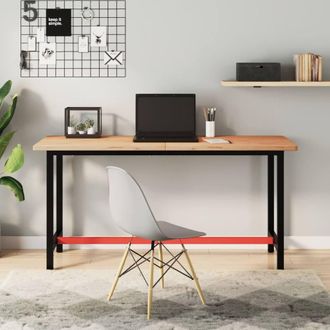 Berkfield Home Workbench Top 150x55x2.5 cm Solid Wood Beech in Natural