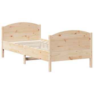 vidaXL Estructura De Cama Sin Colch&oacute;n Madera Maciza De Pino 90x190 Cm Vidaxl