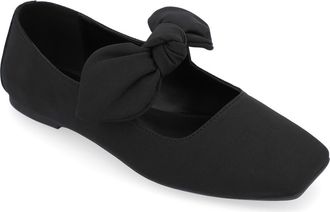Journee Collection Seraline Ballet Flat in Black at Nordstrom Rack, Size 7.5