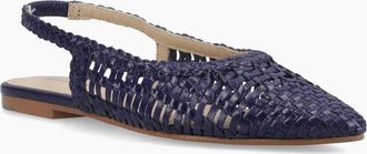 Hush Puppies Womens Dalia Womens Slingback Ballerina Shoes - Navy - Size: 7