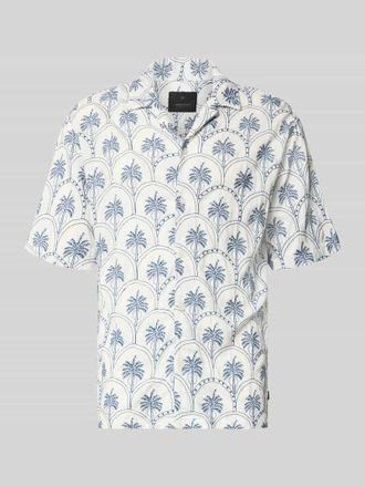 Premium by Jack & Jones Regular Fit Freizeithemd aus reiner Viskose Modell Fred in Weiss, Gr&ouml;&szlig;e XXL
