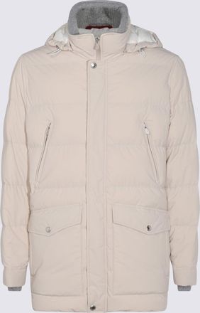 Brunello Cucinelli Coats Blacks And Greys-Uomo