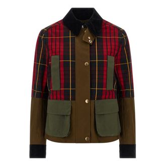 Alexander McQueen Tartan Ripstop Jacket - female - Alexander McQueen - Light Jackets - Multicolor - M - Jackets