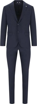 Manuel Ritz Heren, Pakken, Blauw, Maat: XL Viscose