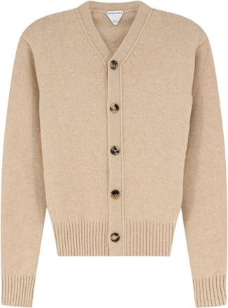 Bottega Veneta Cashmere Blend Vest - Dames - Vesten - Beige - L - Kasjmier - Truien & Vesten