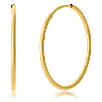 MAX + STONE 14K Yellow Gold 25MM Endless Hoops