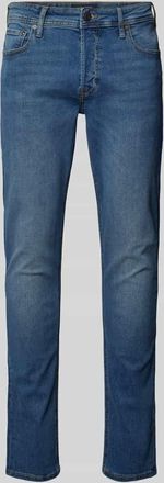 Jack & Jones Jack & Jones Slim Fit Jeans mit Stretch-Anteil Modell GLENN in Jeansblau, Größe 28/32