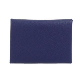 Herm&egrave;s Bleu Saphir Epsom Leather Coin Purse/Coin Case (Pre-Owned)