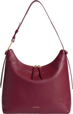 Coccinelle Malory Kleine Schoudertas - Dames - Schoudertassen - Bruin - ONE Size - Katoen - Tassen