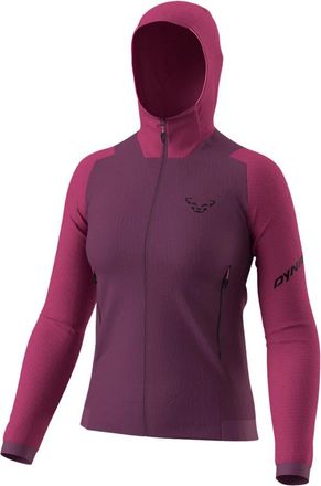 Dynafit Therm Hooded Jacket in Blacklight Style - Dames - Trainingsjackets - Paars - S - Fitness
