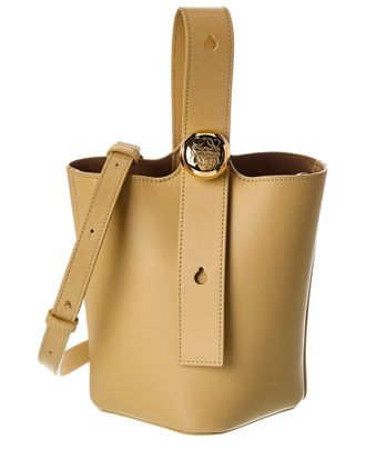 Loewe Pebble Mini Leather Bucket Bag