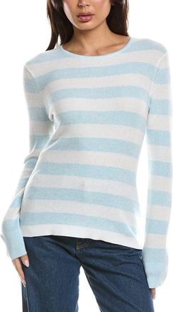 Fort&eacute; Cashmere Thermal Crewneck Cashmere-Blend Sweater