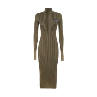 Versace Jeans Couture Dames, Jurken, Groen, Maat: S Katoen