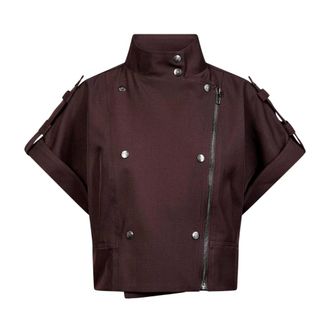 Co'Couture Luna Vest - Jackets - Mujer - Marr&oacute;n - XL