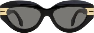 Palm Angels PERI10F Cat-Eye Acetate Sunglasses - Black