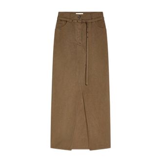 Dries Van Noten Faldas - Skirts - Mujer - Marr&oacute;n - XS