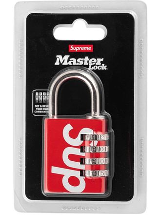 SUPREME Master numeric combination lock - unisex - Metal - One Size - Red