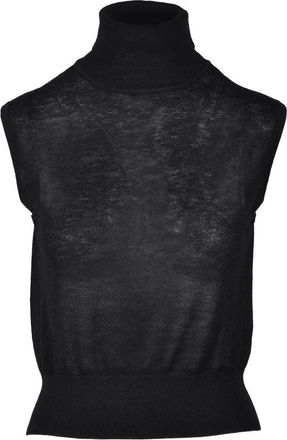 Wild Cashmere Silk and Cashmere Top - Black