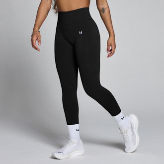 MyProtein Mallas sin costuras de cintura media Tempo para mujer de MP - Negro - XS
