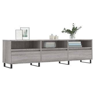 Berkfield Home TV Cabinet Grey Sonoma 150x30x44.5 cm Engineered Wood
