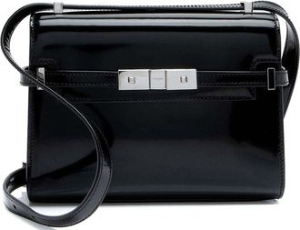 Saint Laurent Black Brushed Leather Manhattan Mini Shoulder Bag (Authentic Pre-Loved)