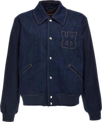 Wales Bonner Blue Cotton Denim Mens Jacket