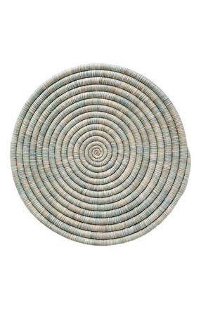 Indego Africa Mixed Raffia Platter in Sage & Natural at Nordstrom