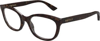 Alexander McQueen Am 0569O Optisch Montuur - Dames - Brillen - Bruin - 53 MM - Accessoires