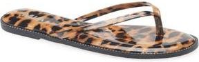 Mia Aster Flip Flop in Leopard Print at Nordstrom Rack, Size 10