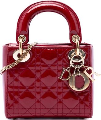 Dior Pre-owned Dior Mini Patent Cannage Lady Ladies OLGDHOJ9VIXAPHV8