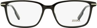 Ermenegildo Zegna EZ5246 Acetate Rectangle Eyeglasses - Black