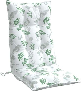 vidaXL Cojines Silla Respaldo Alto 2 Uds Tela Oxford Estampado Hojas Vidaxl