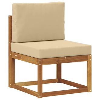vidaXL Sof&aacute; Intermedio De Exterior Madera De Acacia S&oacute;lida Vidaxl