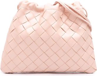 Bottega Veneta Pre-owned Bottega Veneta Small Nappa Intrecciato Dustbag Drawstring Crossbody Ladies F1RWDM3CDS2QK2LM