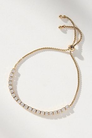 Ettika Adjustable Dainty Crystal Bracelet