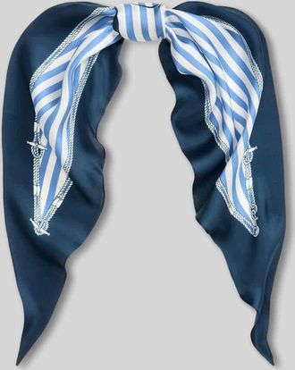Lauren Ralph Lauren Tuch aus reiner Seide Modell NUTICL S DMD in Dunkelblau, Gr&ouml;&szlig;e 1