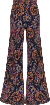 Etro Wijde Jeans - Dames - Loose Fit Jeans - Veelkleurig - W24 - Katoen - Jeans
