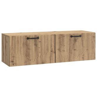 vidaXL Mueble Para Tv De Pared Roble Artesanal 98 X 31 X 30 Cm Vidaxl