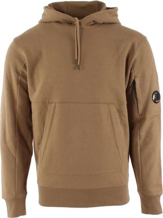 C.P. Company Diagonal Raised Fleece Sweater - Heren - Hoodies - Bruin - 2XL - Katoen - Hoodies & sweatvesten