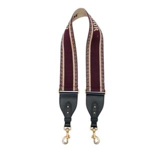 Dior Pre-owned Geborduurde Canvas Band voor Tas - Dames - Pre-owned - Rood - Maat: ONE Size