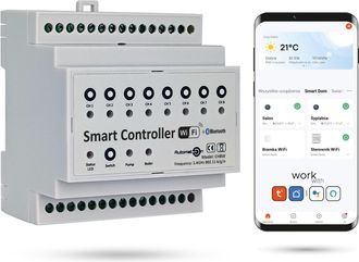 OEM Controlador De Calefacci&oacute;n Por Suelo Radiante Wi-fi Tuya Ch8w De 8 Canales