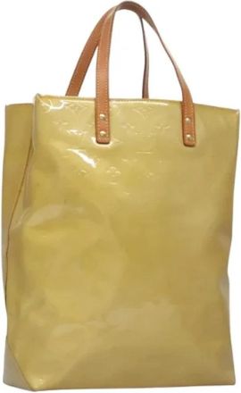 Louis Vuitton Tweedehands leren Louis Vuitton tassen - Dames - Vintage Shopper - Geel - ONE Size - Leer - Vintage